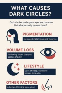 Infographic for Dark Circles Under the Eyes