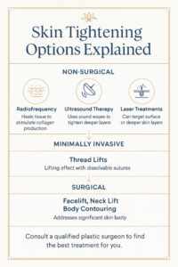 Infographic on Skin Tightening Methods